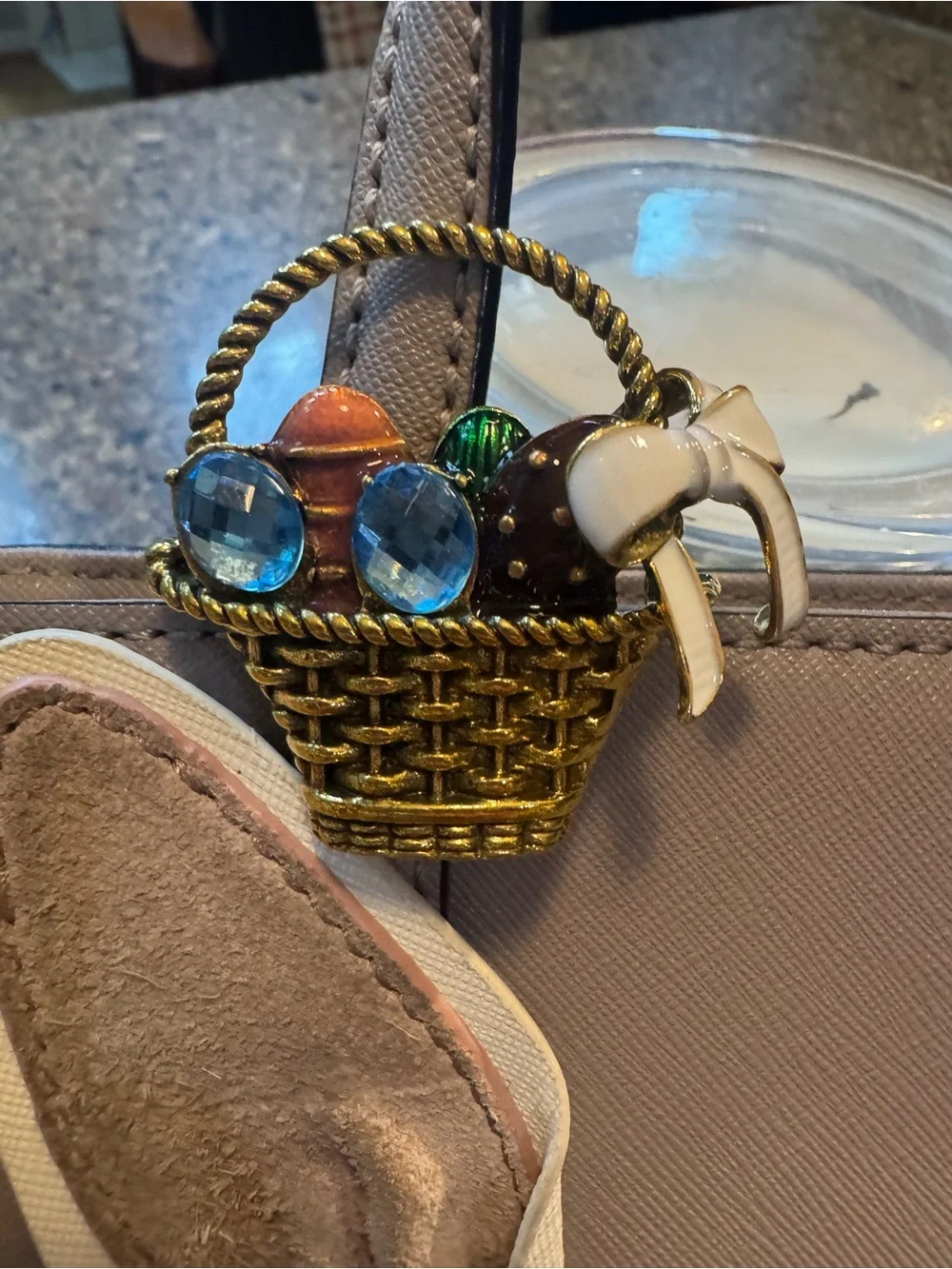 Kate Spade Bunny Crossbody Purse and Brooch